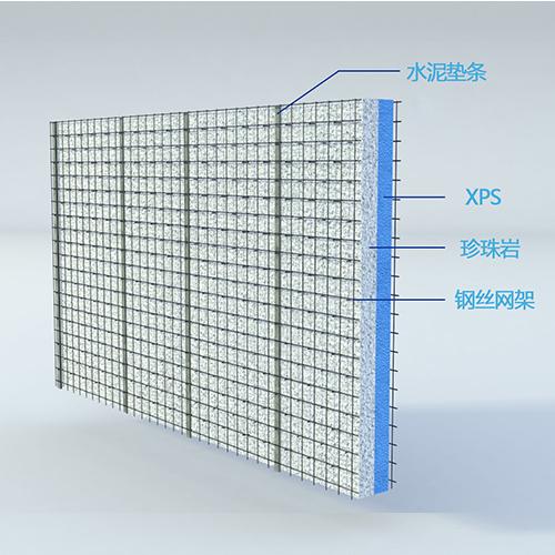 装配式墙体钢丝网架珍珠岩复合保温外墙板
