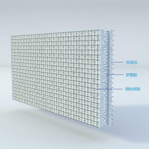 钢丝网架珍珠岩复合保温外墙板